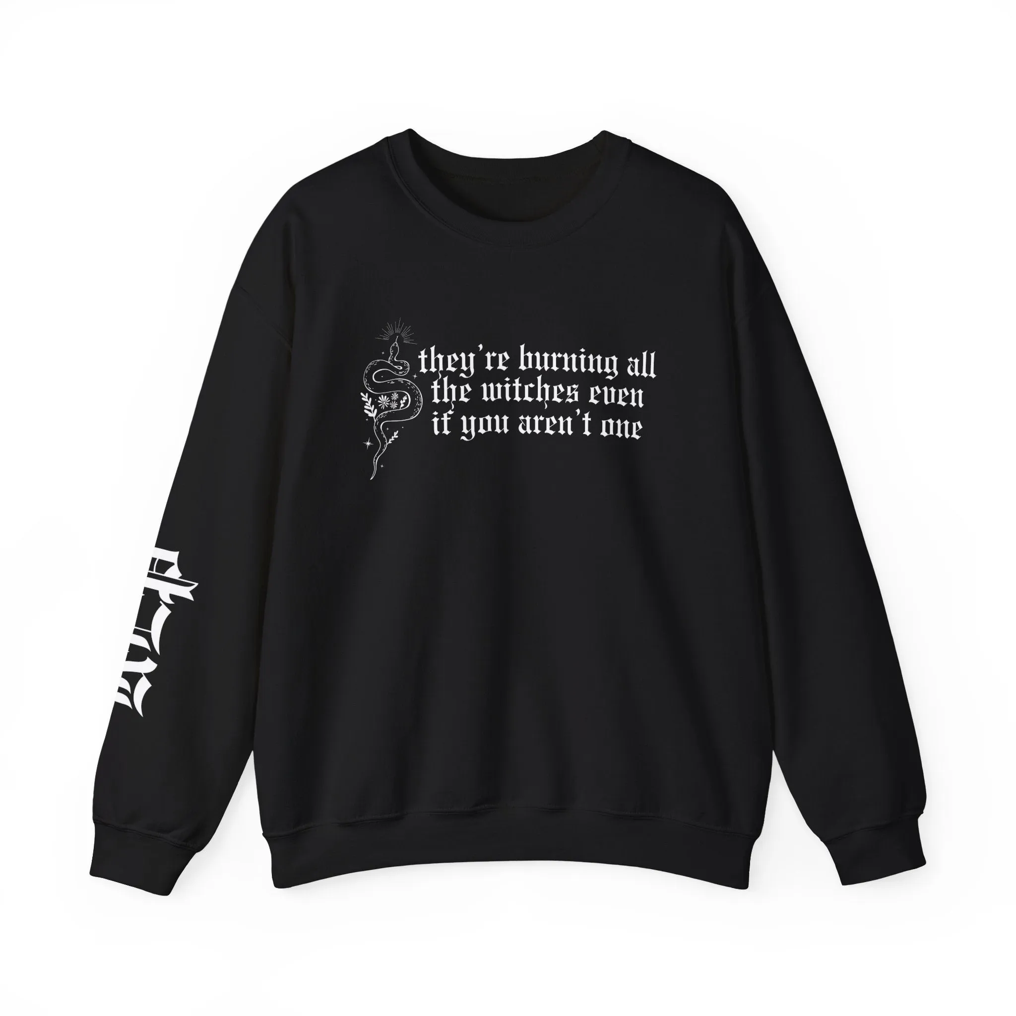 Burning All The Witches Crewneck Sweatshirt sold by Rose Blush Studio