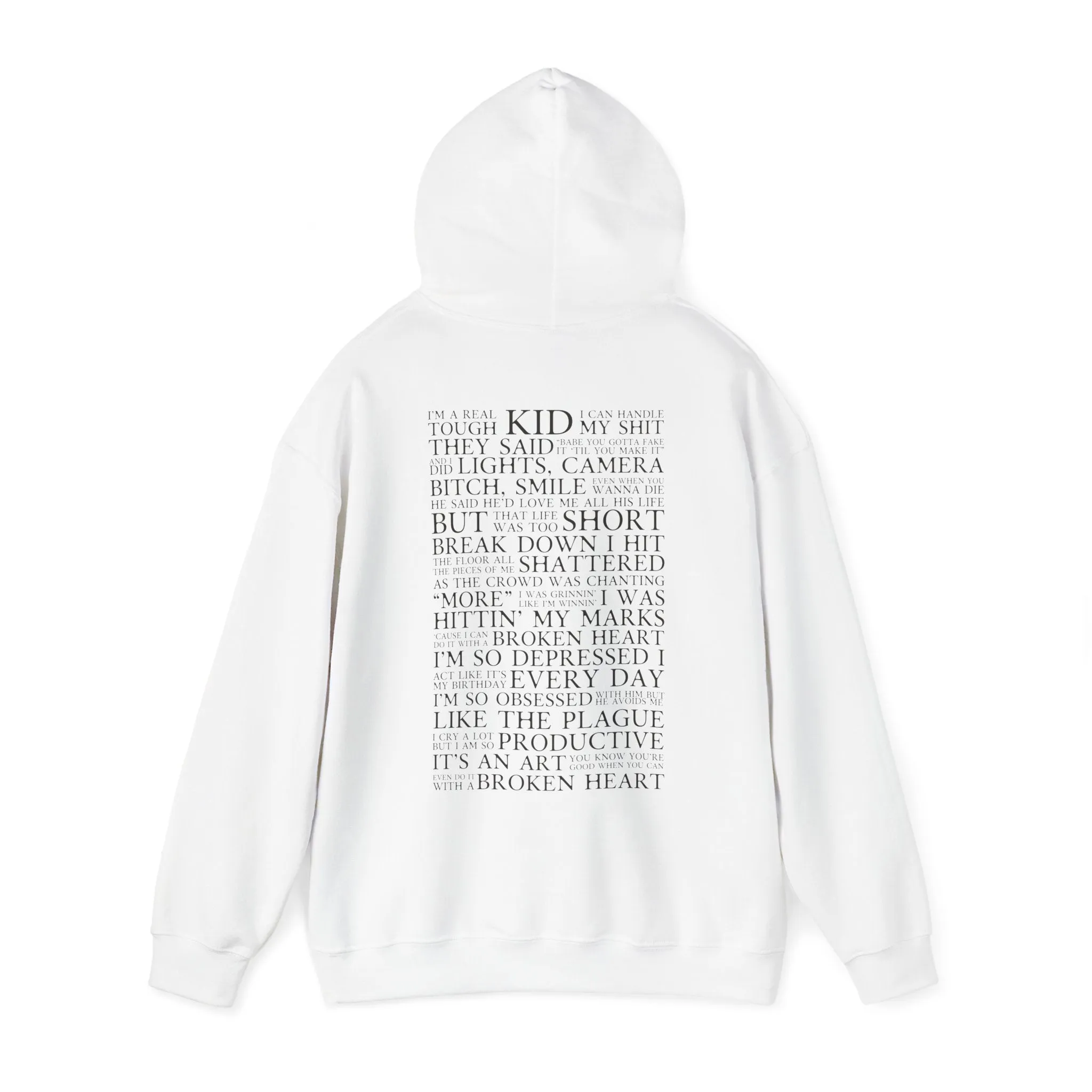 I Can Do It With A Broken Heart Hoodie sold by Rose Blush Studio product image thumbnail 3