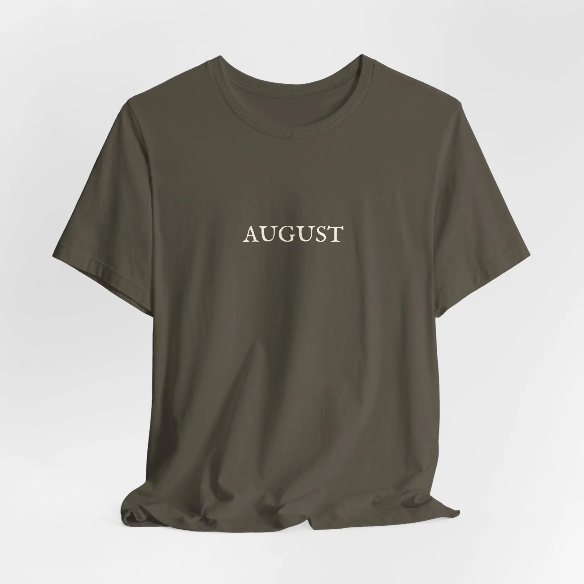 August Lyrics Tshirt sold by Rose Blush Studio product image thumbnail 2