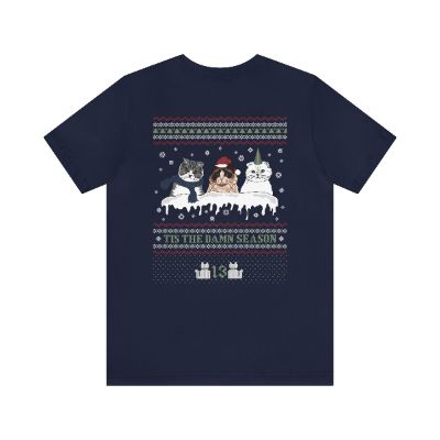 Cat Christmas Tshirt (image on back) sold by Rose Blush Studio