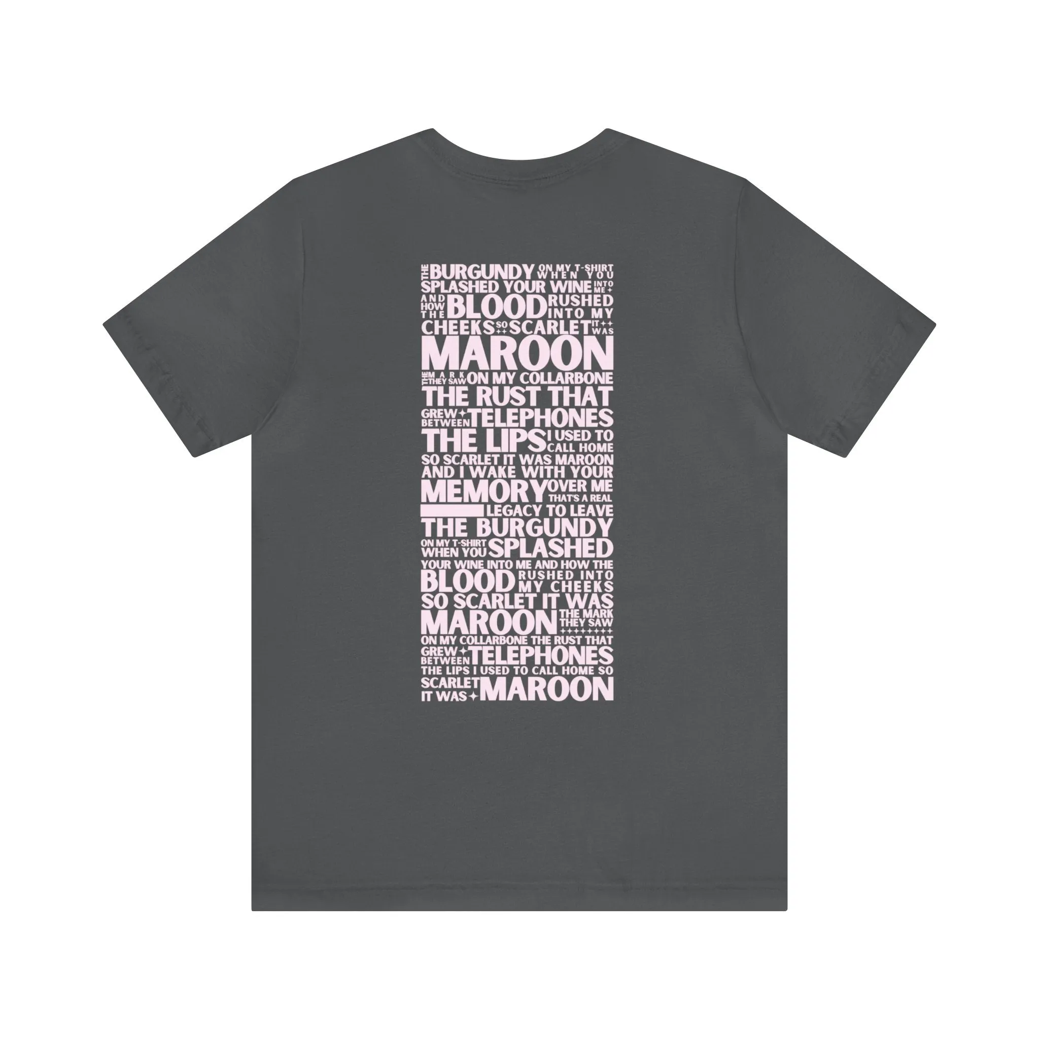 Maroon Tshirt sold by Rose Blush Studio product image thumbnail 2