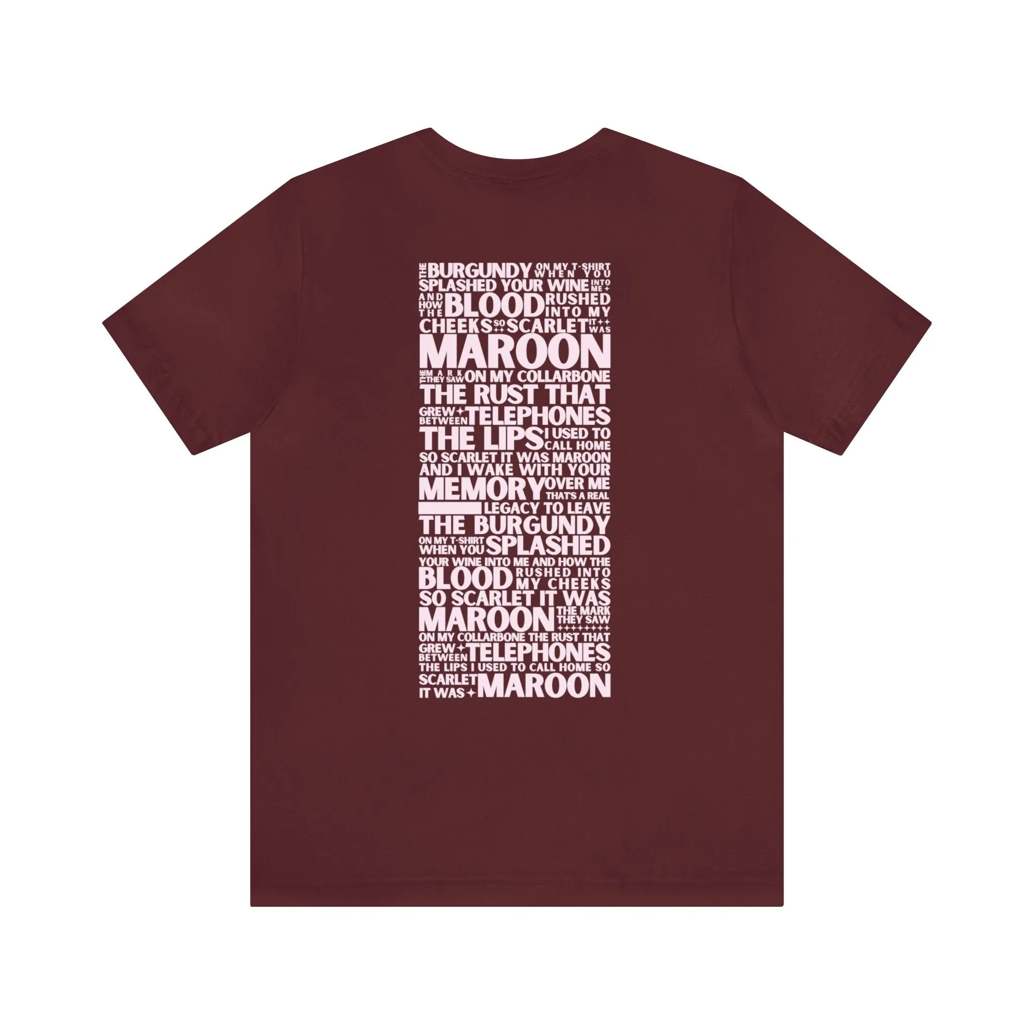 Maroon Tshirt sold by Rose Blush Studio