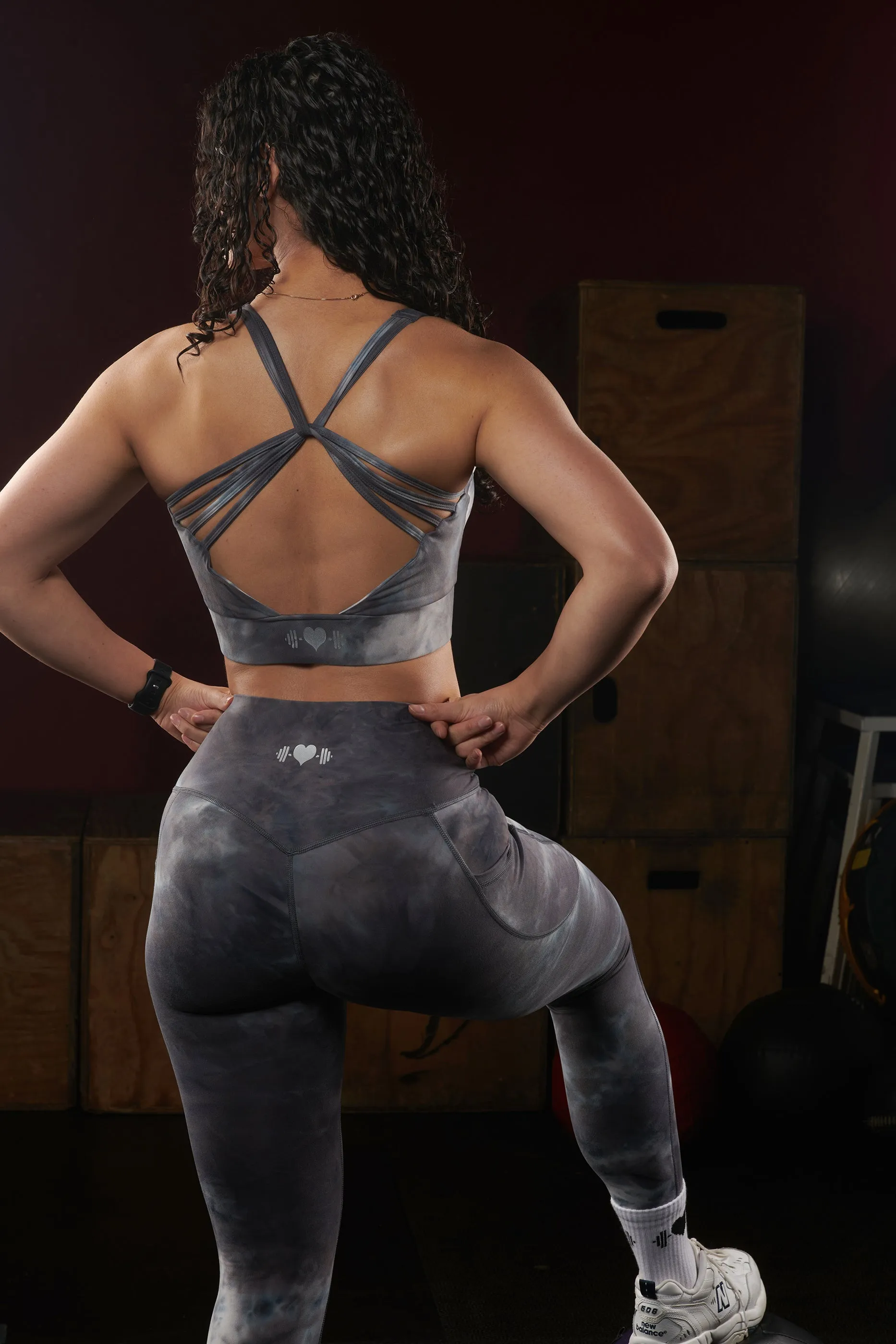 Elevate Leggings (Tie-Dye Grey/Blue) sold by Dirty Candy Sportswear product image thumbnail 3