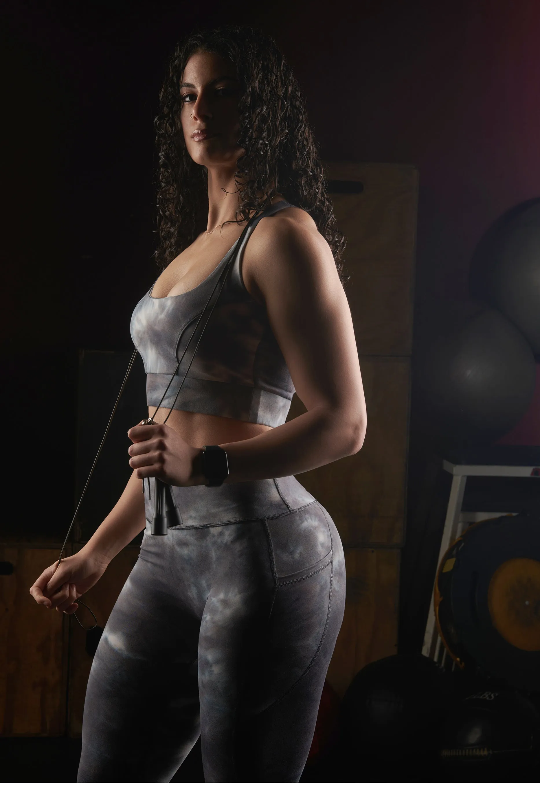 Elevate Leggings (Tie-Dye Grey/Blue) sold by Dirty Candy Sportswear product image thumbnail 2