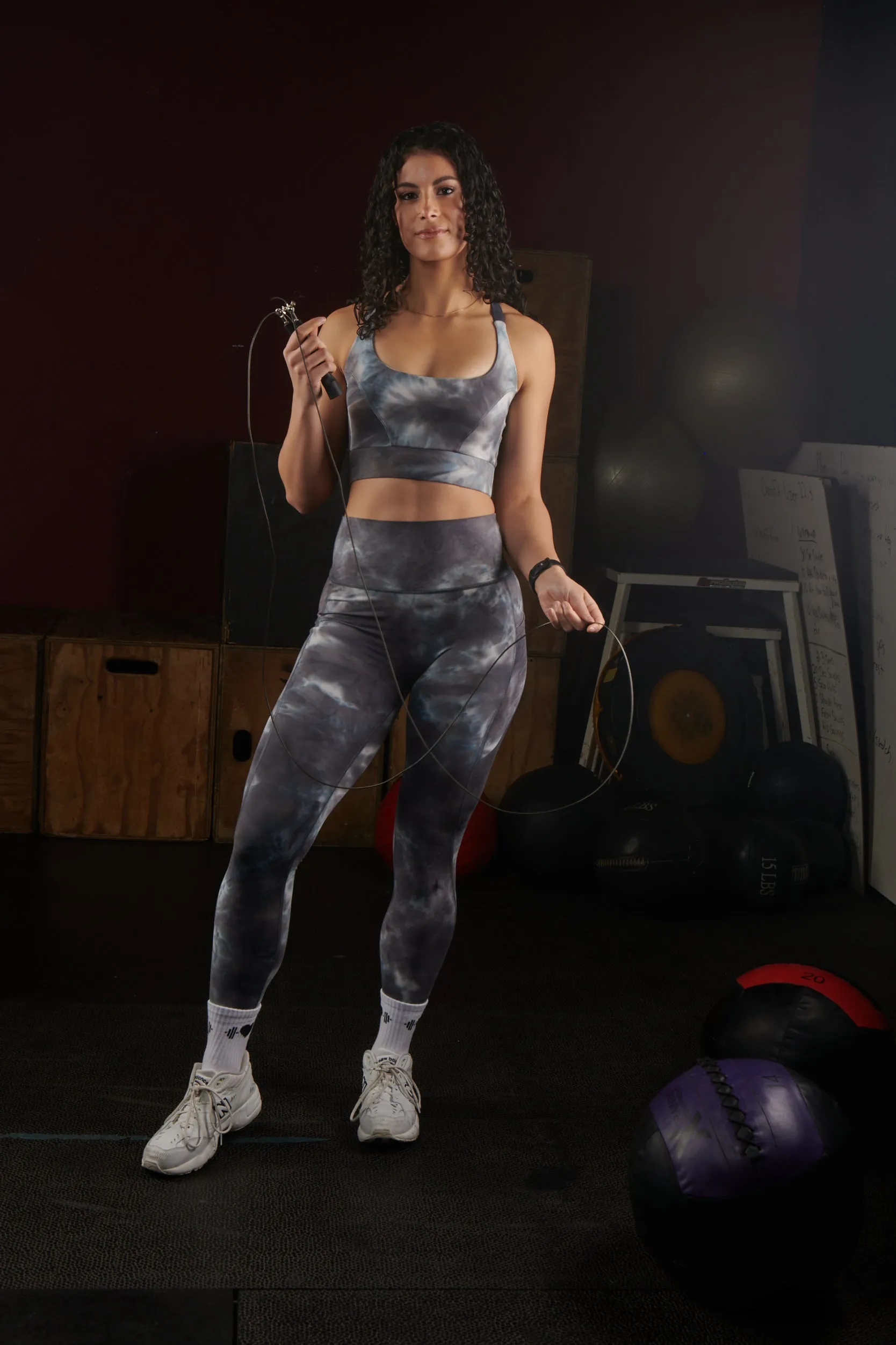 Elevate Leggings (Tie-Dye Grey/Blue) sold by Dirty Candy Sportswear