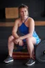 Halter Sports Bra (Royal Blue) sold by Dirty Candy Sportswear