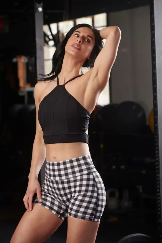 Halter Sports Bra (Black) sold by Dirty Candy Sportswear