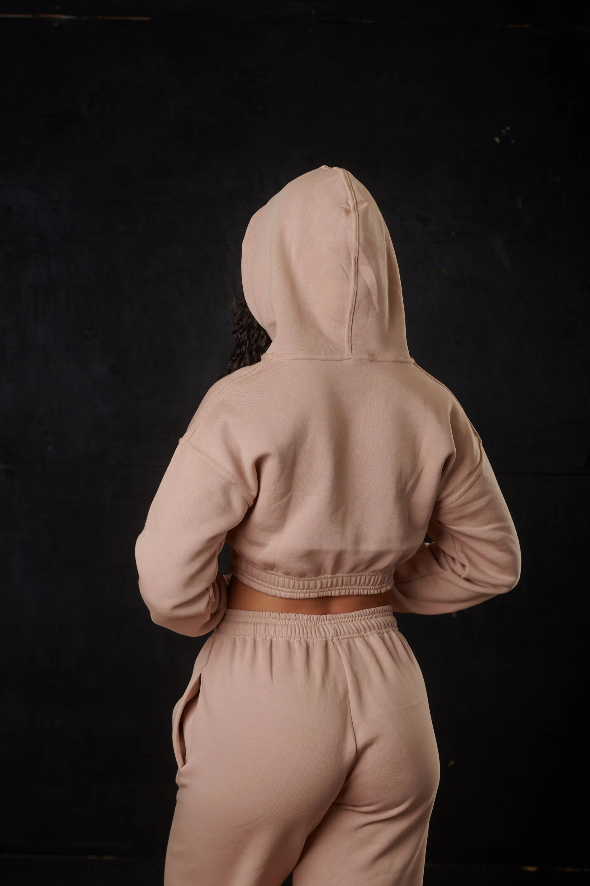 Puff Logo Crop Hoodie (Toasted Marshmallow) sold by Dirty Candy Sportswear product image thumbnail 3