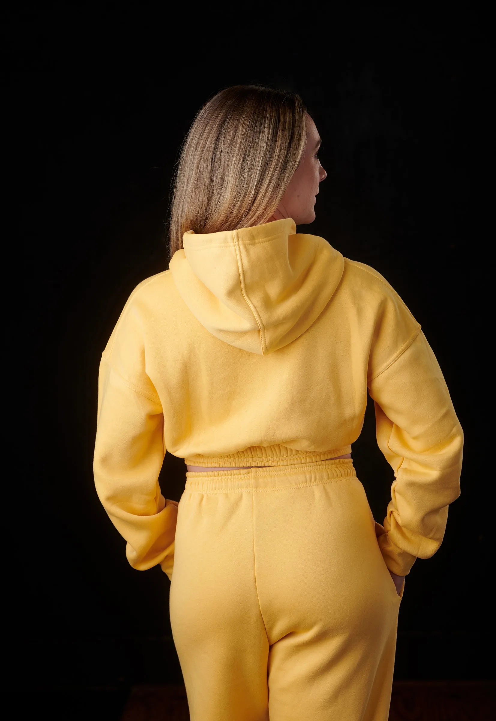 Puff Logo Crop Hoodie (Butterscotch) sold by Dirty Candy Sportswear product image thumbnail 3