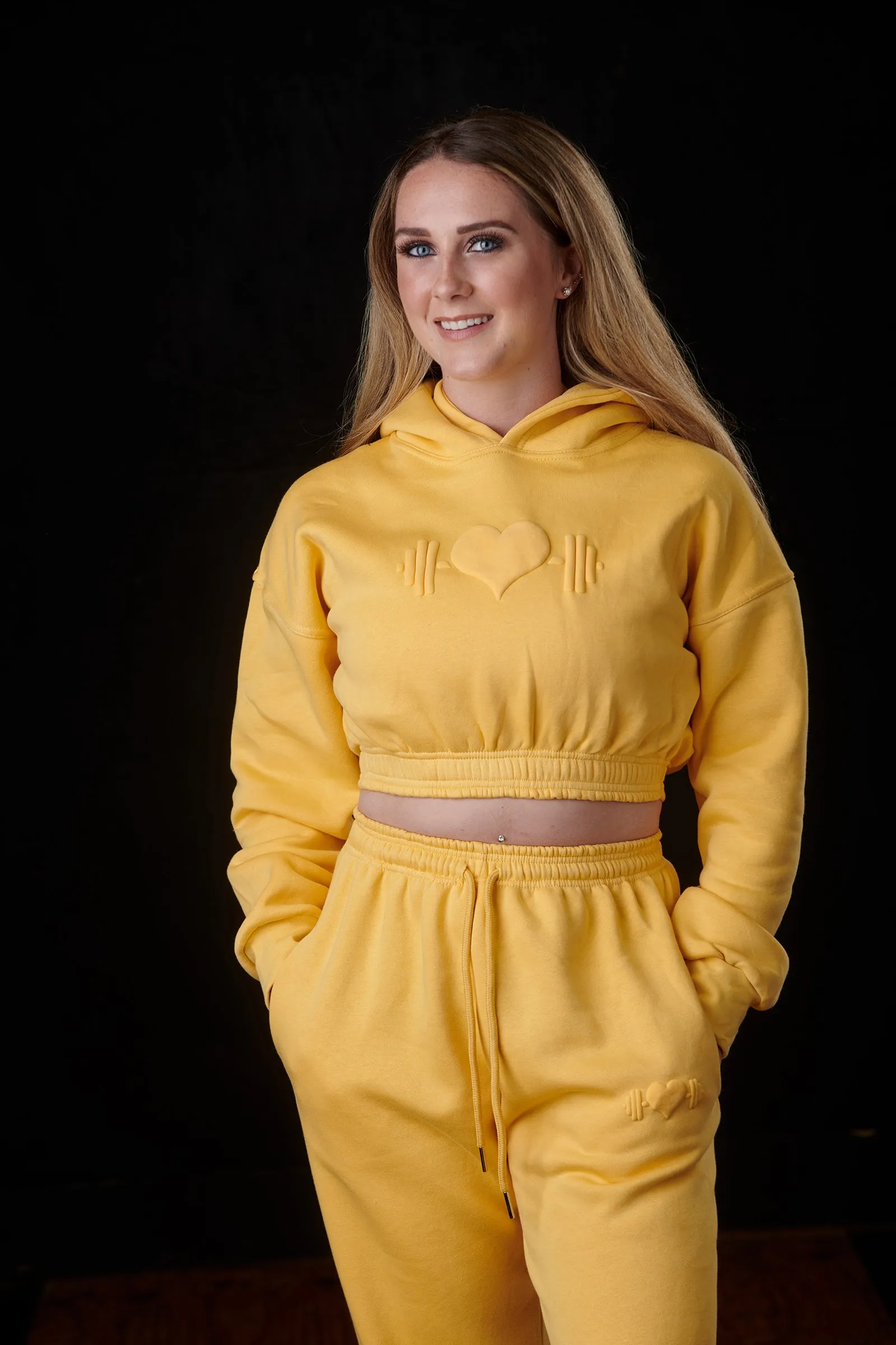 Puff Logo Crop Hoodie (Butterscotch) sold by Dirty Candy Sportswear product image thumbnail 2