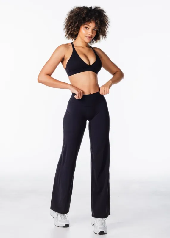 'Flow' Flares - Black sold by Kikiva