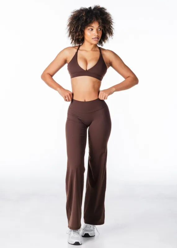 'Flow' Flares - Dark Choc sold by Kikiva