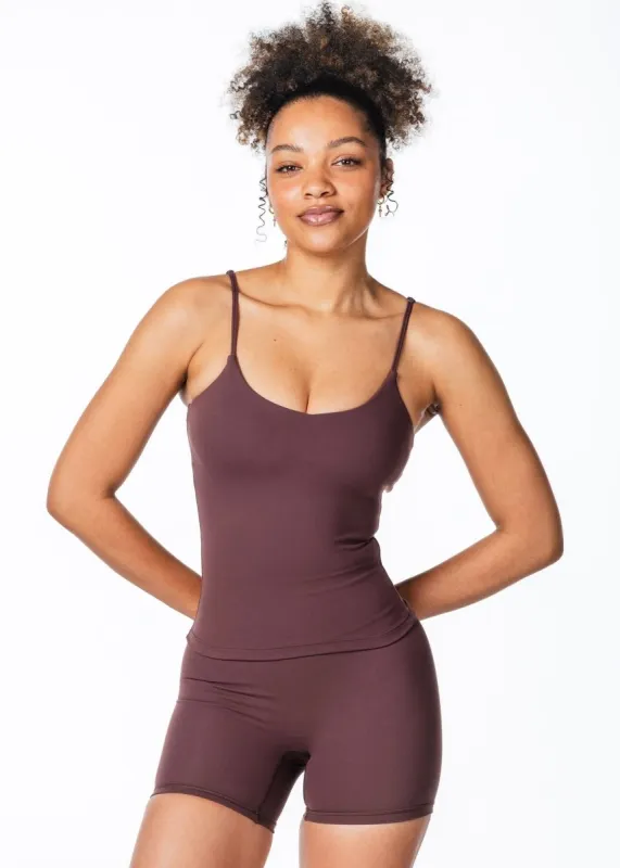 CoreActive 'Essential' Singlet - Dark Choc sold by Kikiva