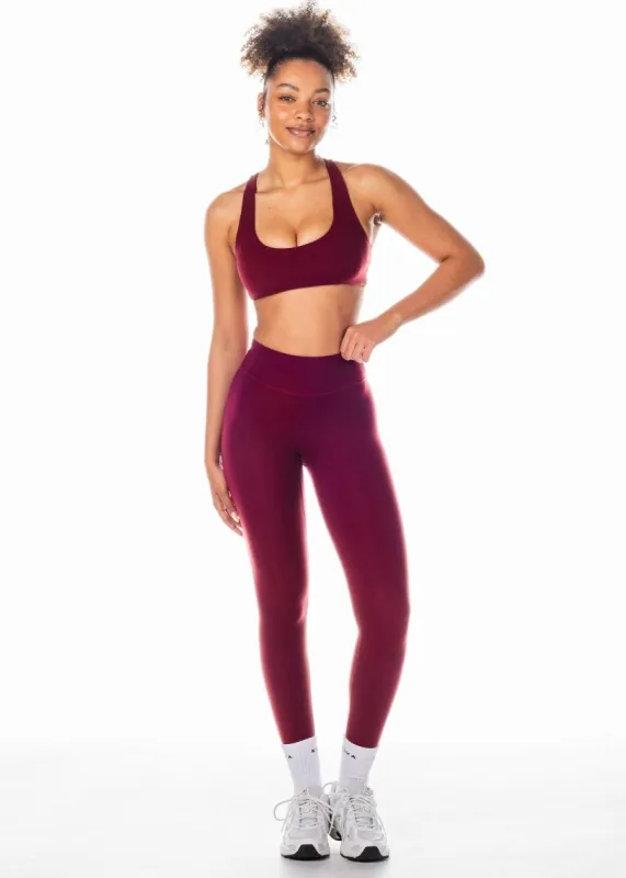 CoreActive Leggings - Wine sold by Kikiva