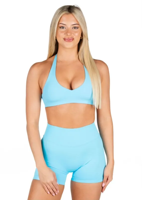 Dynamic Staple Halter Crop - Marine Blue sold by Kikiva