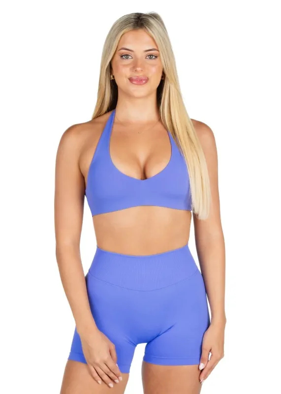 Dynamic Staple Halter Crop - Indigo sold by Kikiva