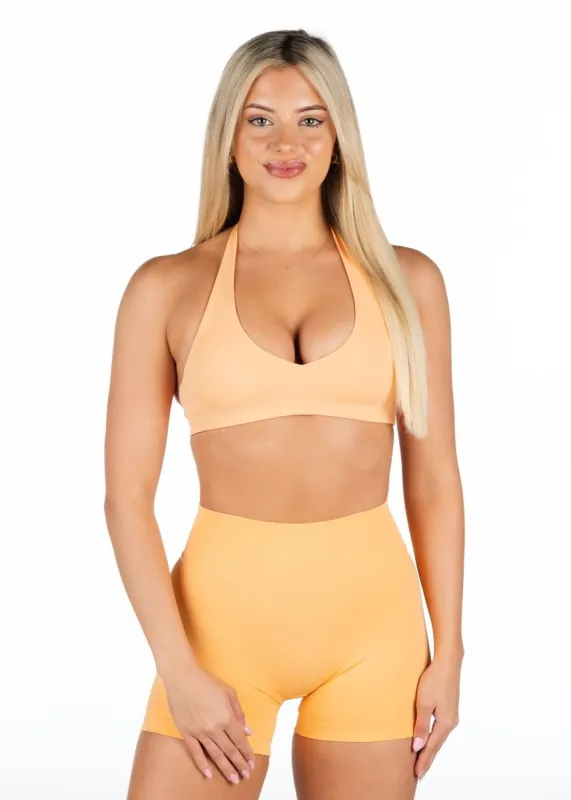 Dynamic Staple Halter Crop - Apricot sold by Kikiva