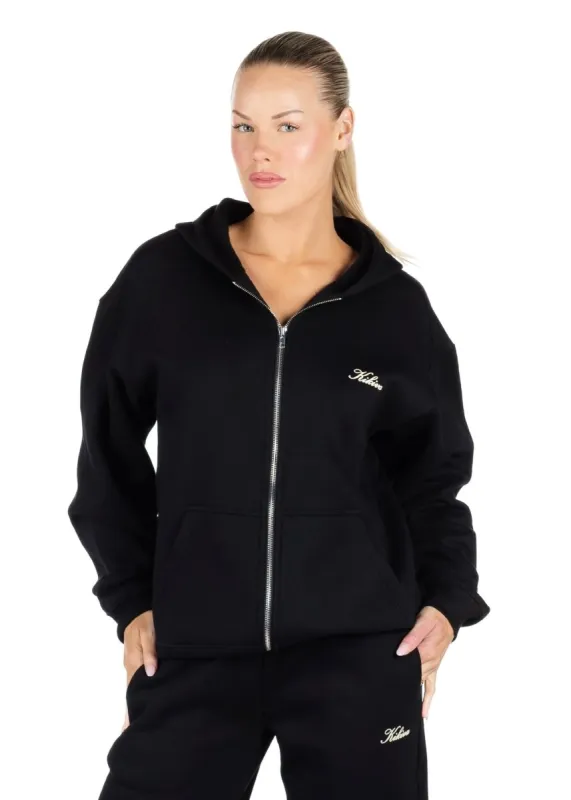 ‘Kikiva’ Lounge Zip Jacket - Black sold by Kikiva