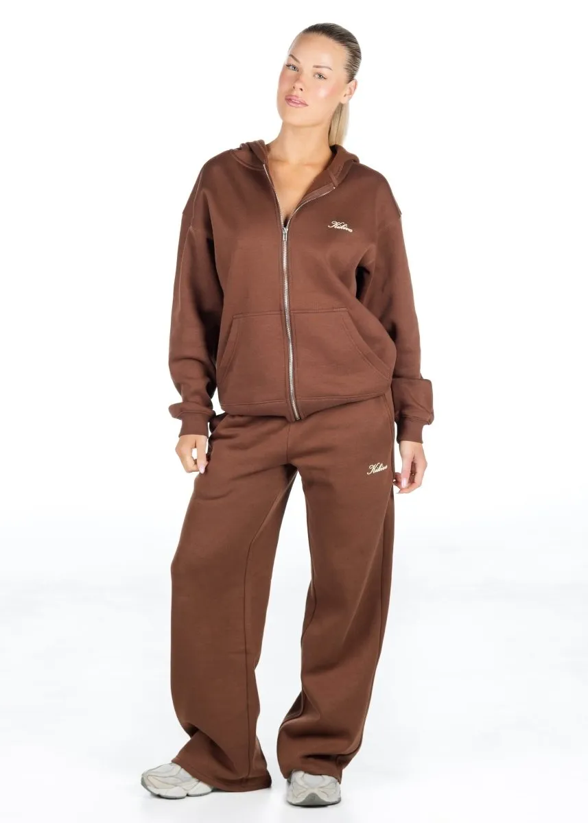 ‘Kikiva’ Lounge Zip Jacket - Mocha sold by Kikiva product image thumbnail 4