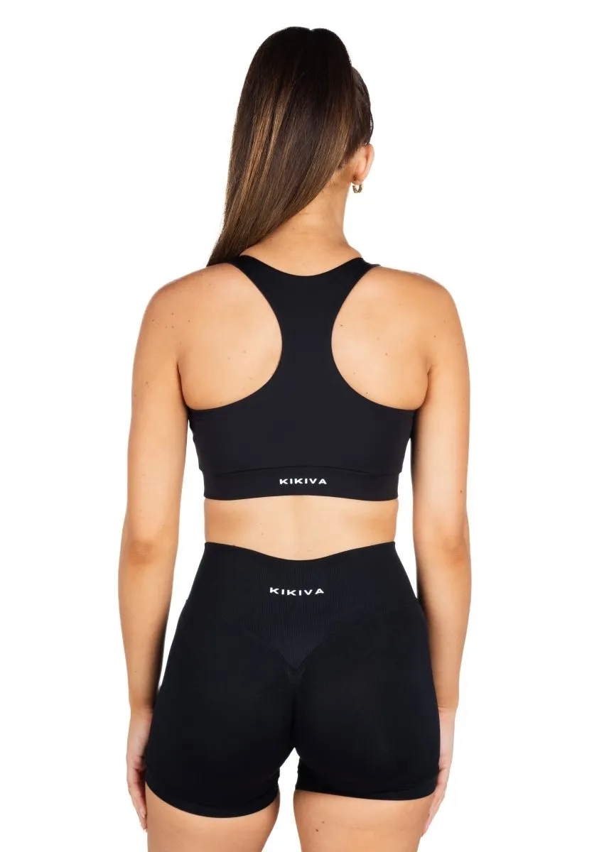 Dynamic 'Support' Crop - Black sold by Kikiva product image thumbnail 5