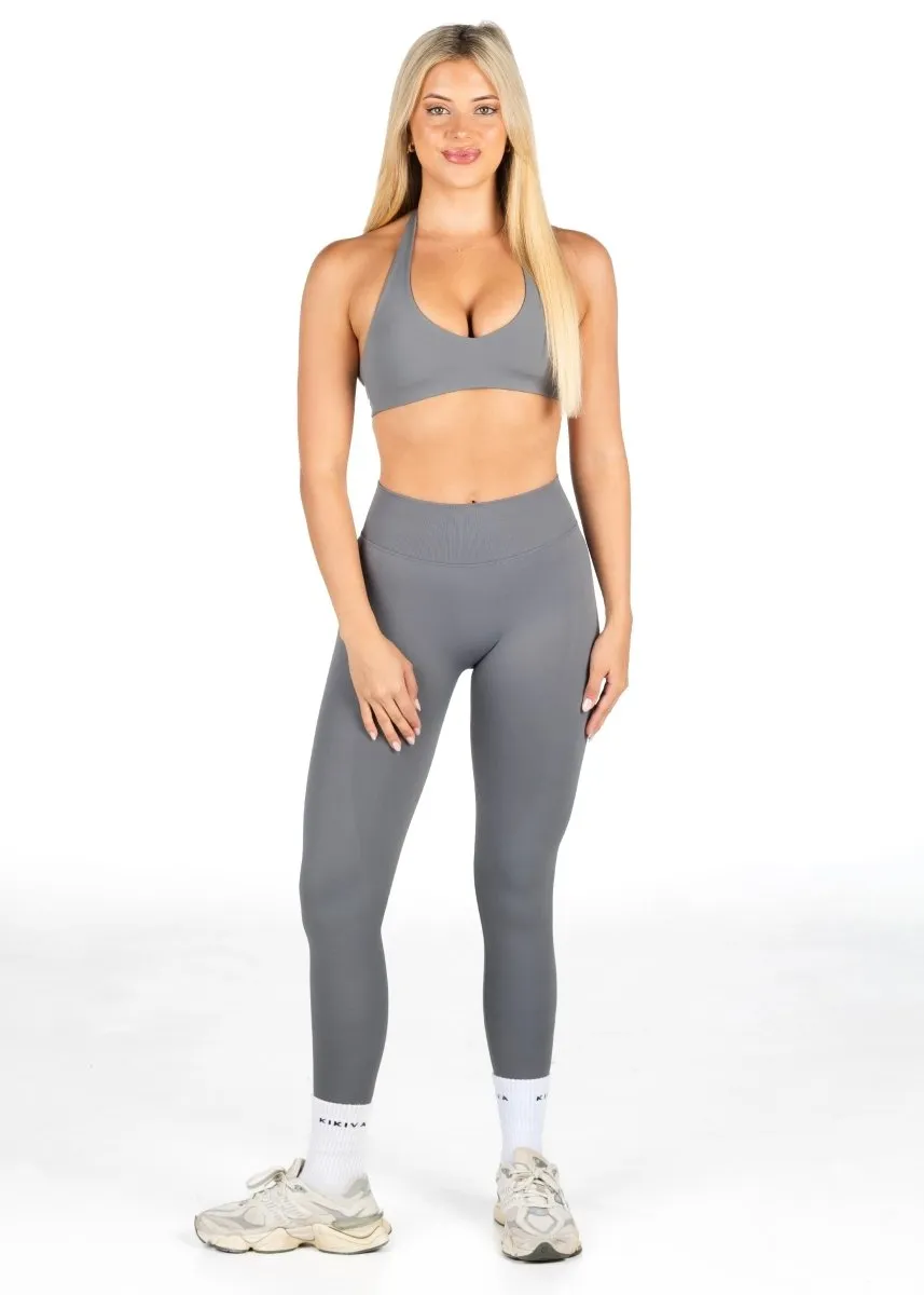 HIGH Dynamic Seamless Leggings - Charcoal sold by Kikiva product image thumbnail 4