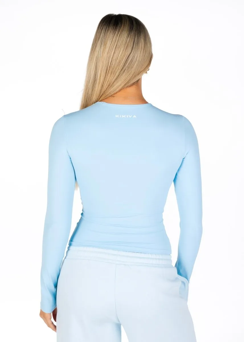 Kikiva Basic Tee Long Sleeve - Light Blue sold by Kikiva product image thumbnail 2