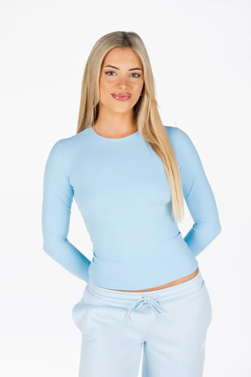Kikiva Basic Tee Long Sleeve - Light Blue sold by Kikiva product image thumbnail 5
