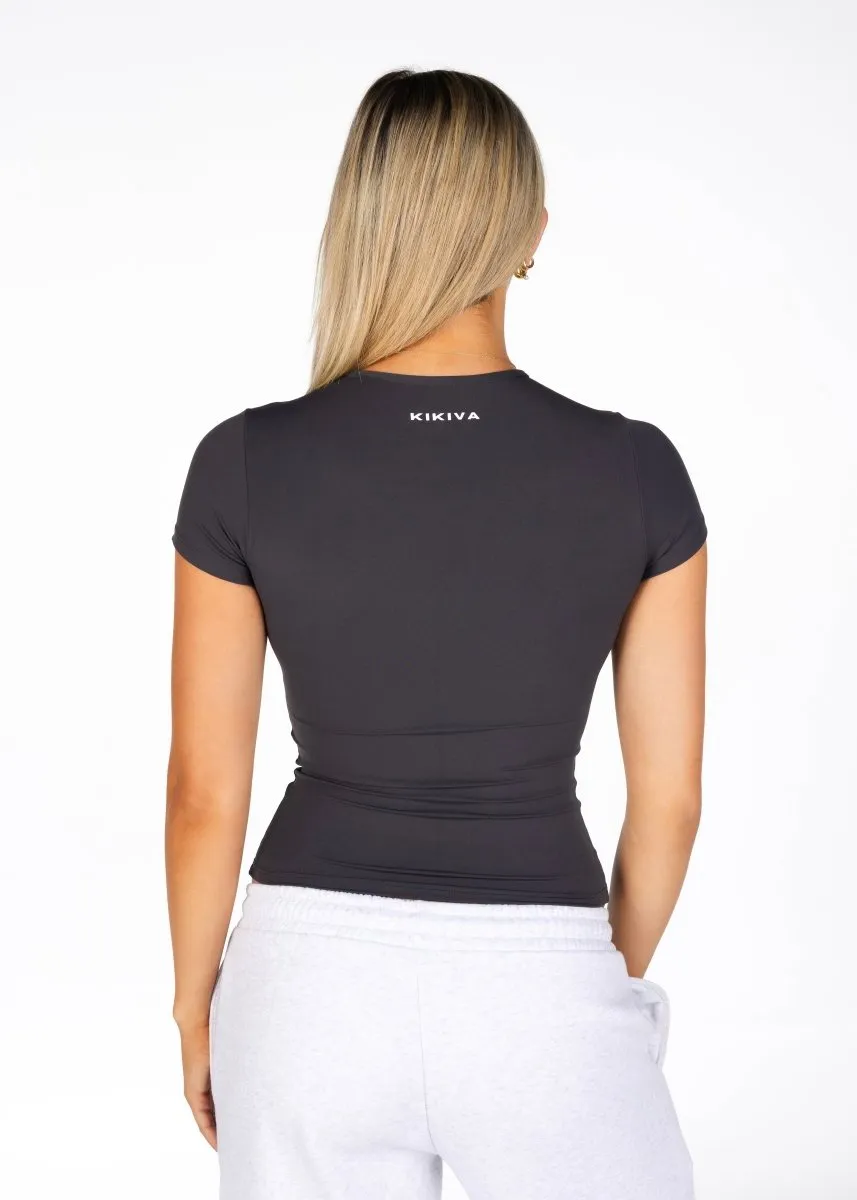 Kikiva Basic Tee - Dark Grey sold by Kikiva product image thumbnail 2