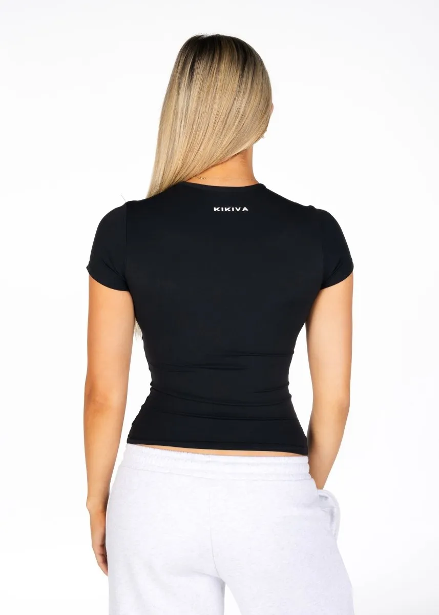Kikiva Basic Tee - Black sold by Kikiva product image thumbnail 2