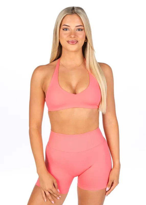 Dynamic Staple Halter Crop - Blossom Pink sold by Kikiva