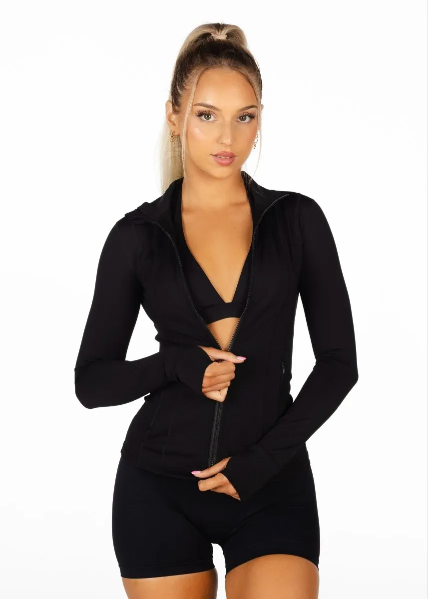Black Structured 'Mom' Jacket sold by Kikiva product image thumbnail 3