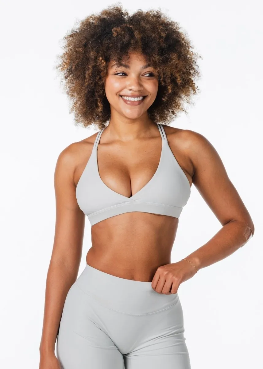 'Serenity' Crop - Light Grey sold by Kikiva