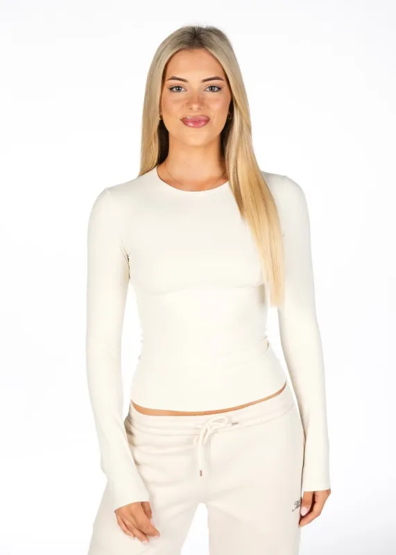Kikiva Basic Tee Long Sleeve - Cream made by Kikiva