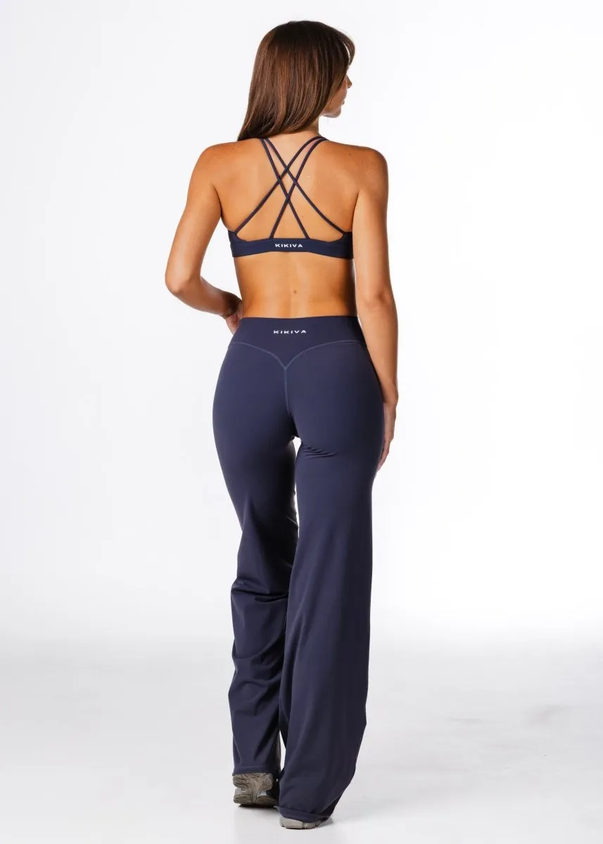 TALL 'Flow' Flares - Dark Navy sold by Kikiva product image thumbnail 4