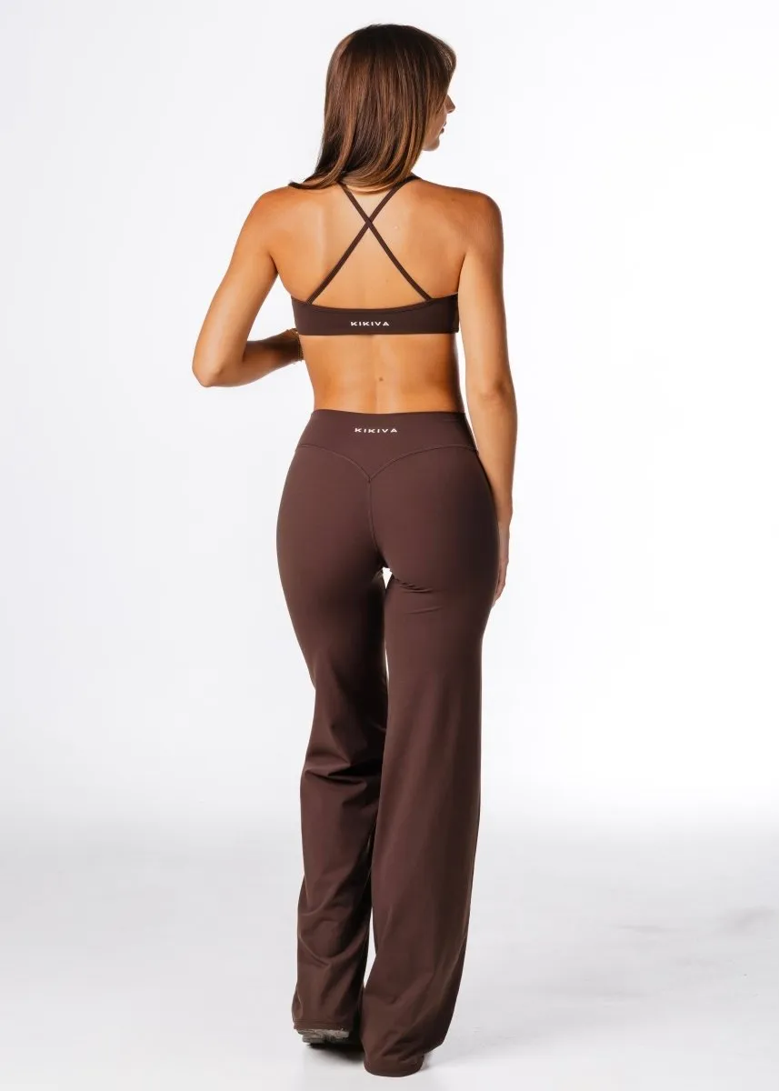 TALL 'Flow' Flares - Dark Choc sold by Kikiva product image thumbnail 2