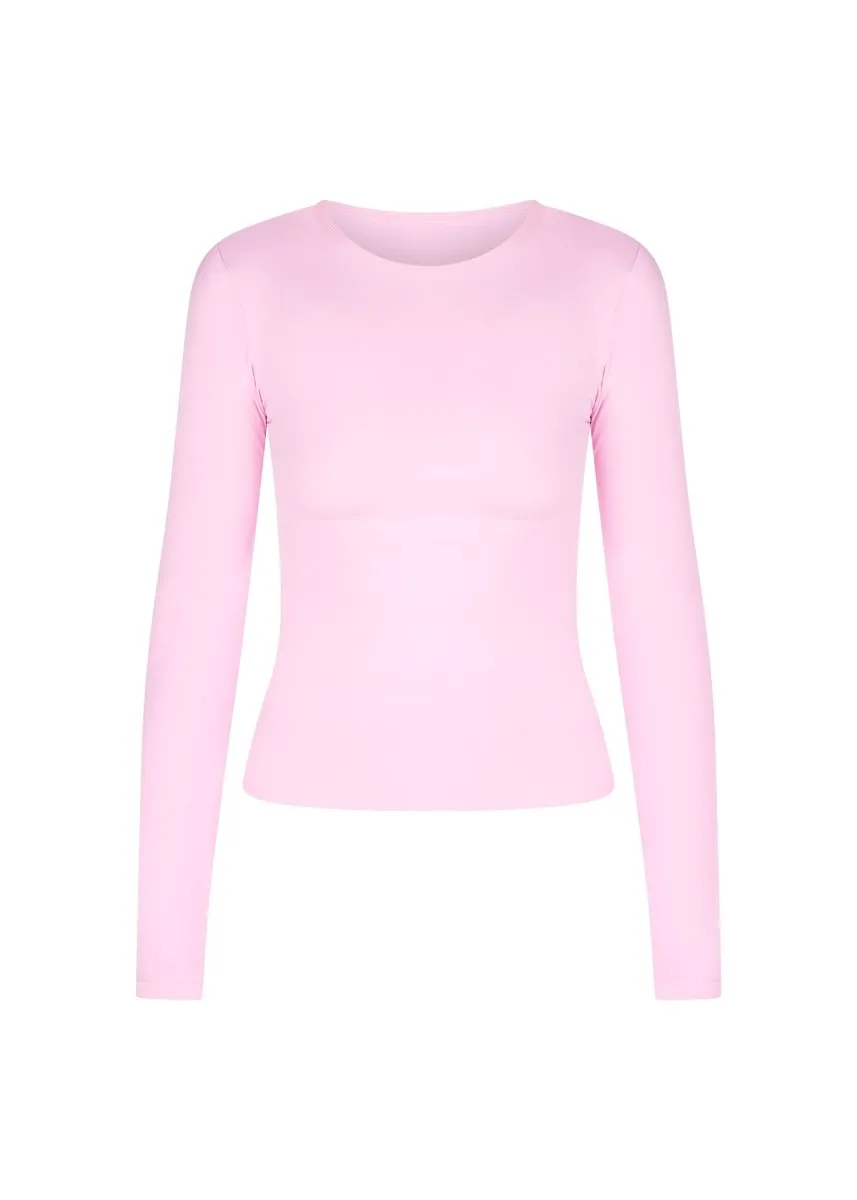 Kikiva Basic Tee Long Sleeve - Light Pink sold by Kikiva product image thumbnail 5