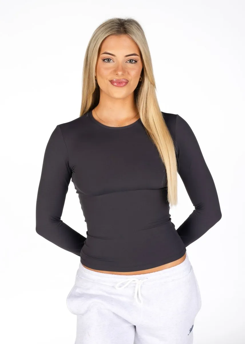 Kikiva Basic Tee Long Sleeve - Dark Grey sold by Kikiva product image thumbnail 5