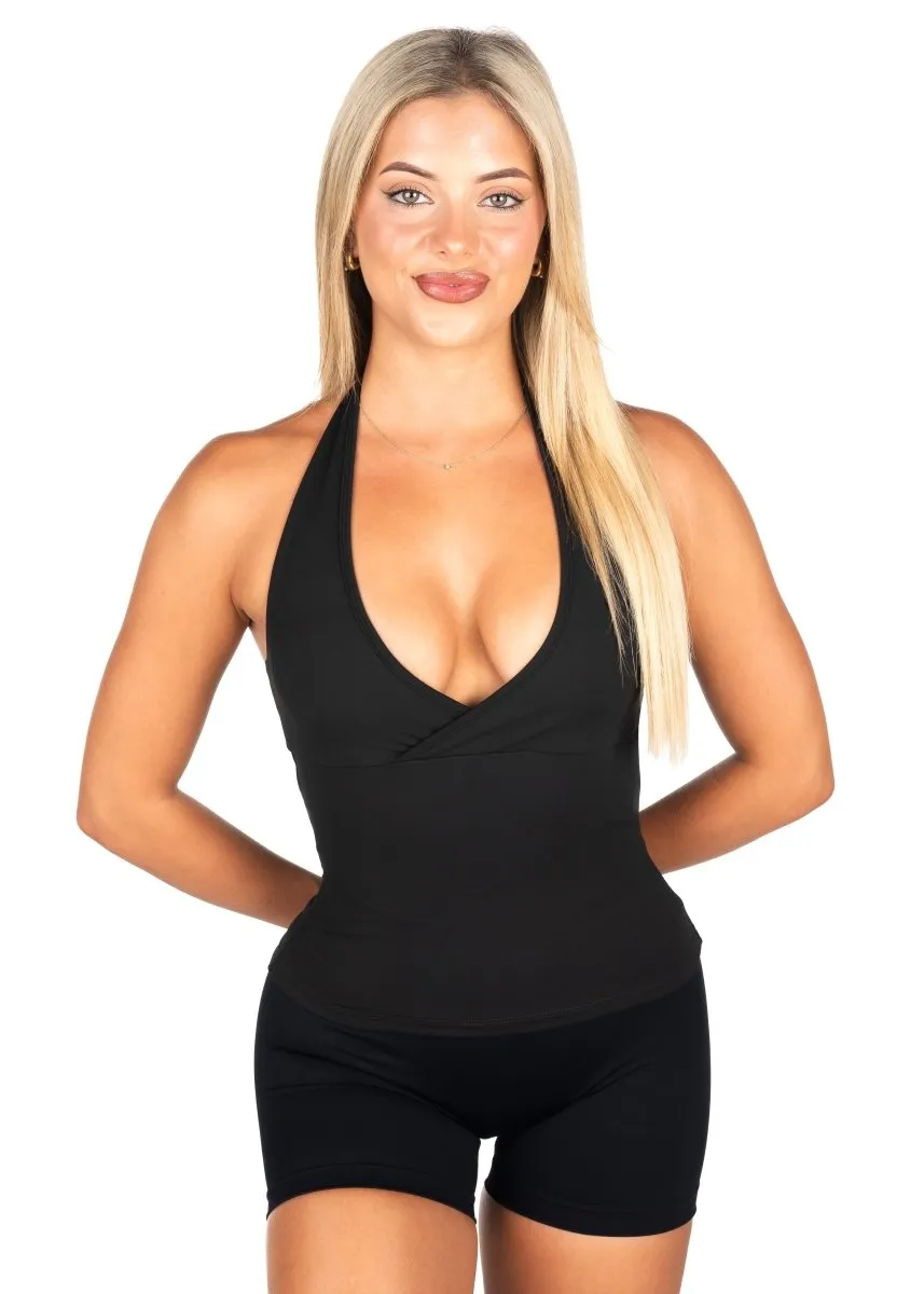 Dynamic Halter Seamless Singlet - Black sold by Kikiva product image thumbnail 4