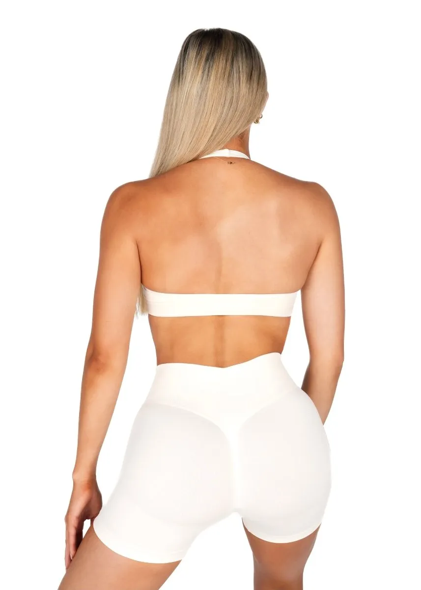 Dynamic Staple Halter Crop - Ivory sold by Kikiva product image thumbnail 3