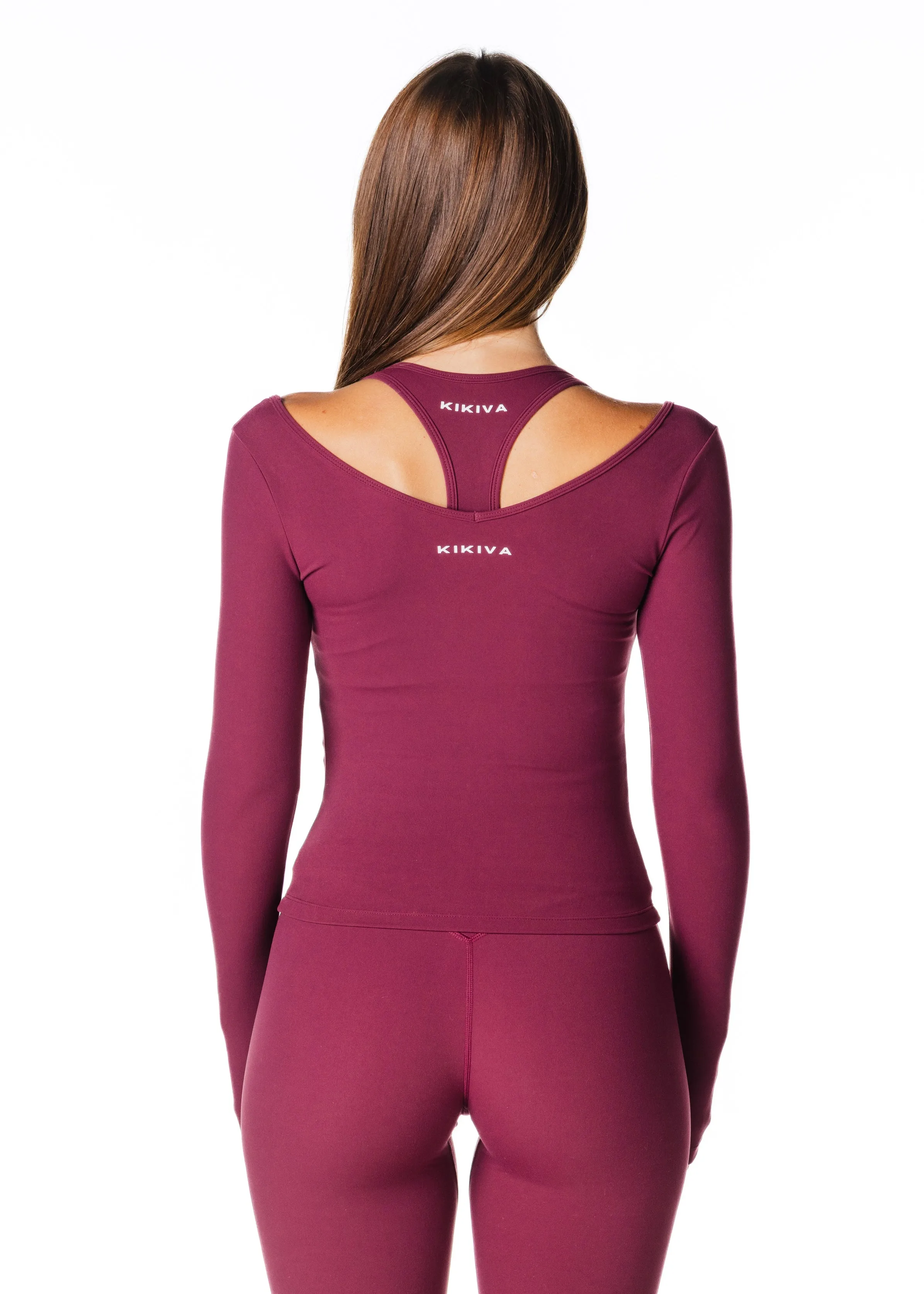 Sienna Long Sleeve - Burgundy sold by Kikiva product image thumbnail 5