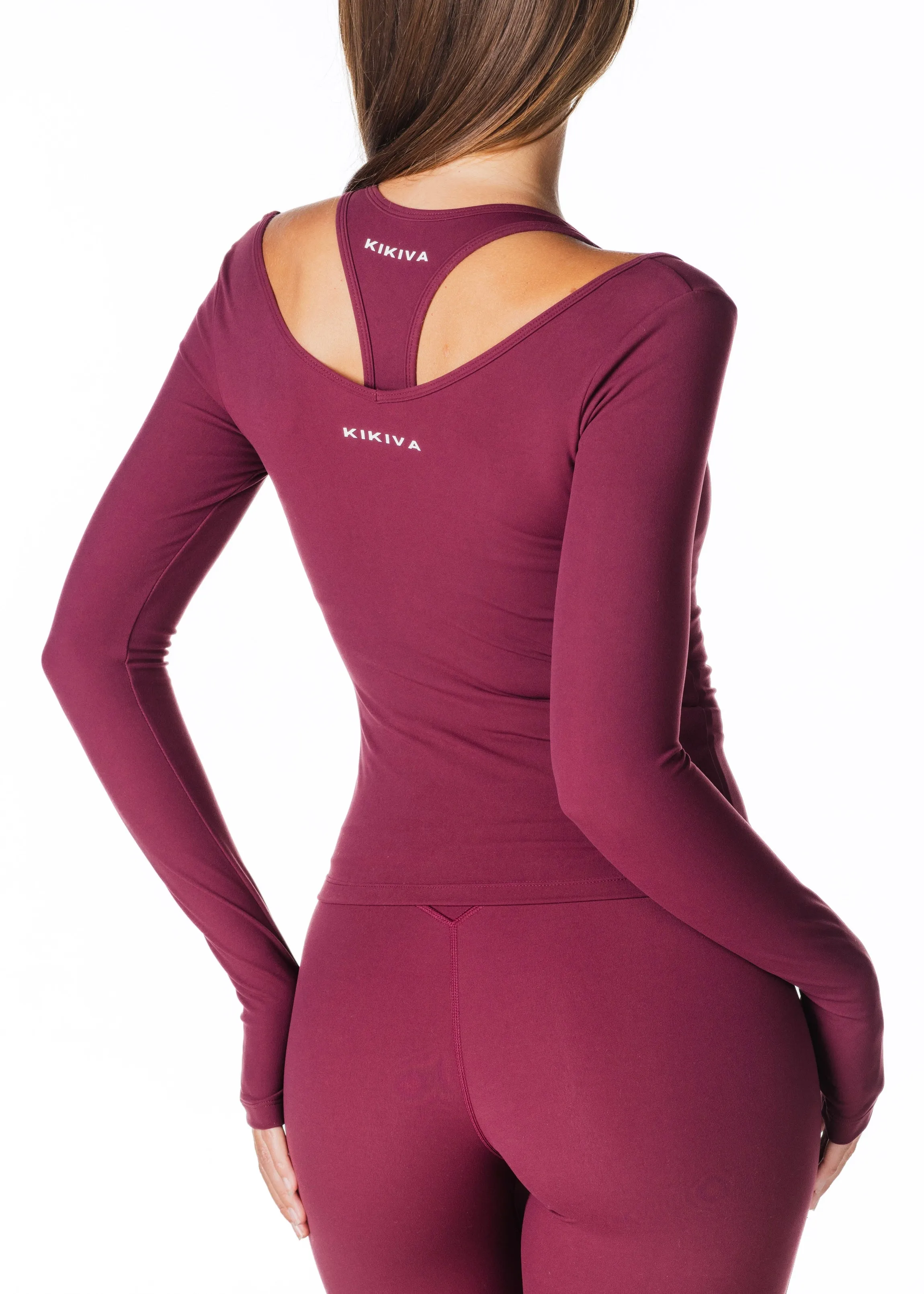 Sienna Long Sleeve - Burgundy sold by Kikiva product image thumbnail 3
