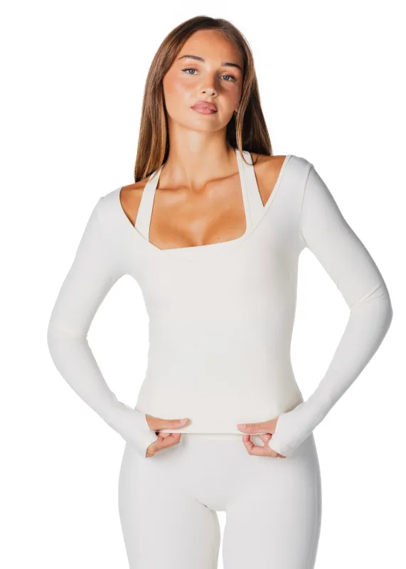 Sienna Long Sleeve - Cream made by Kikiva