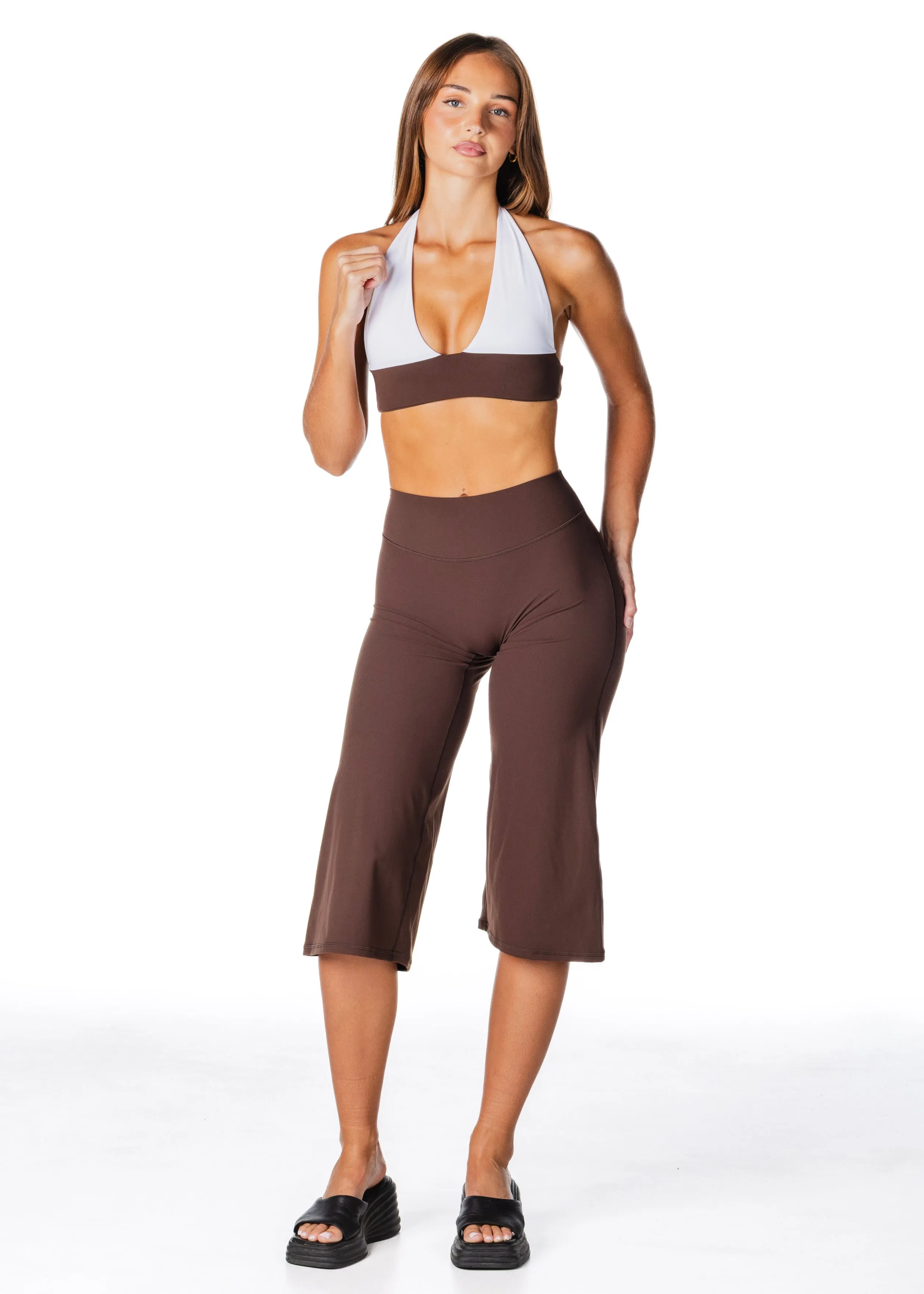 Flow Capris - Dark Choc sold by Kikiva