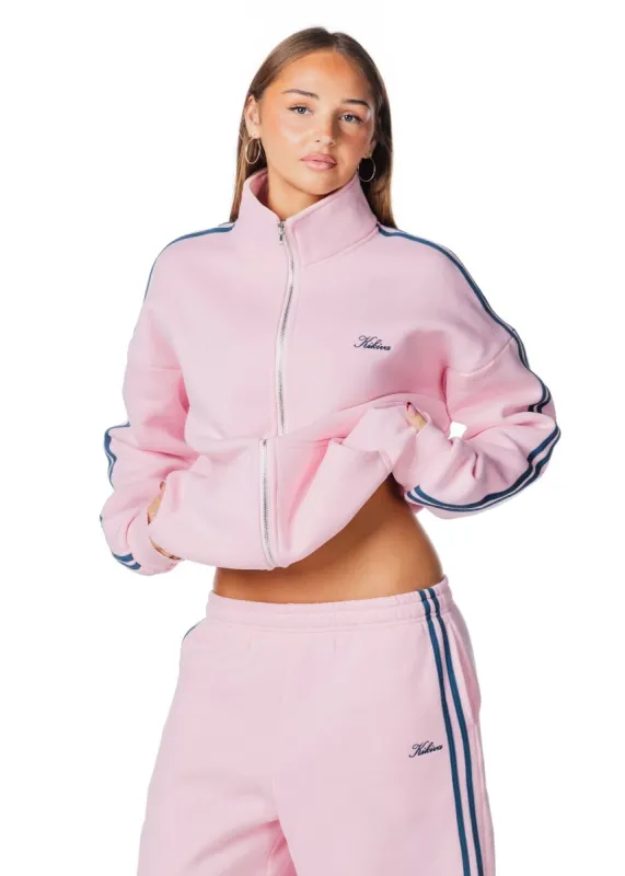 'LIMITED EDITION' Racer Zip Jacket - Pink - (PRE-ORDER) made by Kikiva