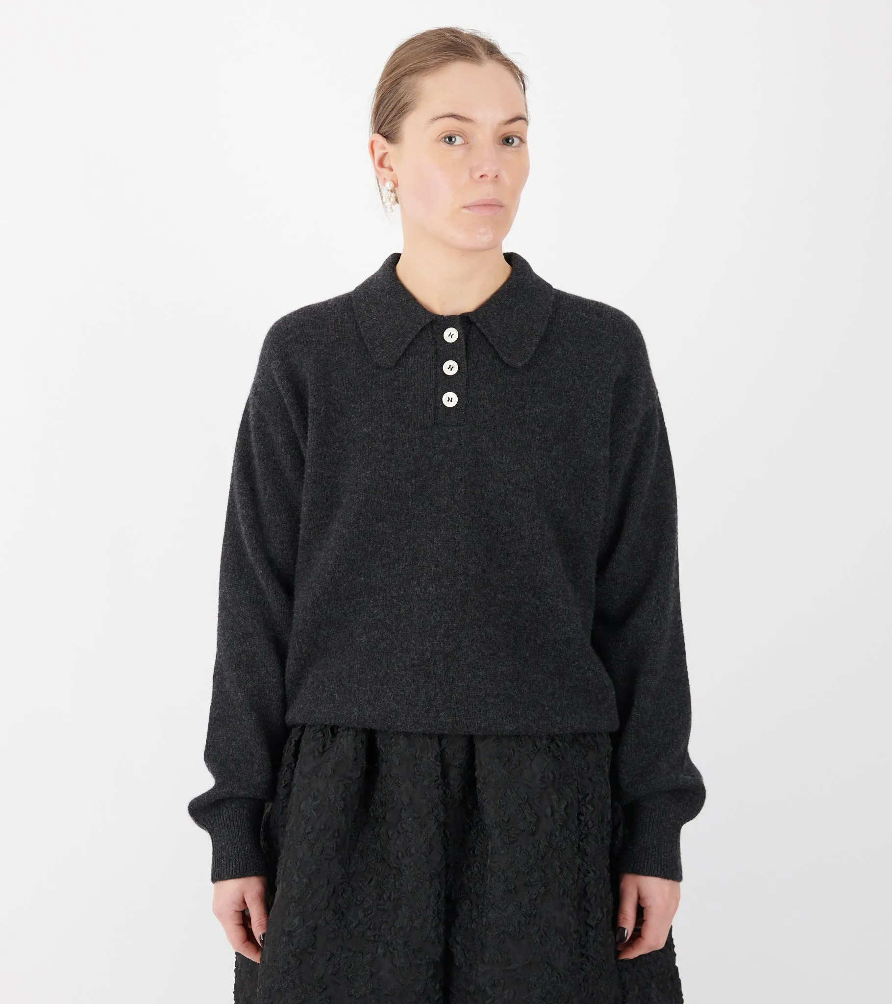 Edie Polo Shirt Charcoal Grey sold by Dr. Adams product image thumbnail 3