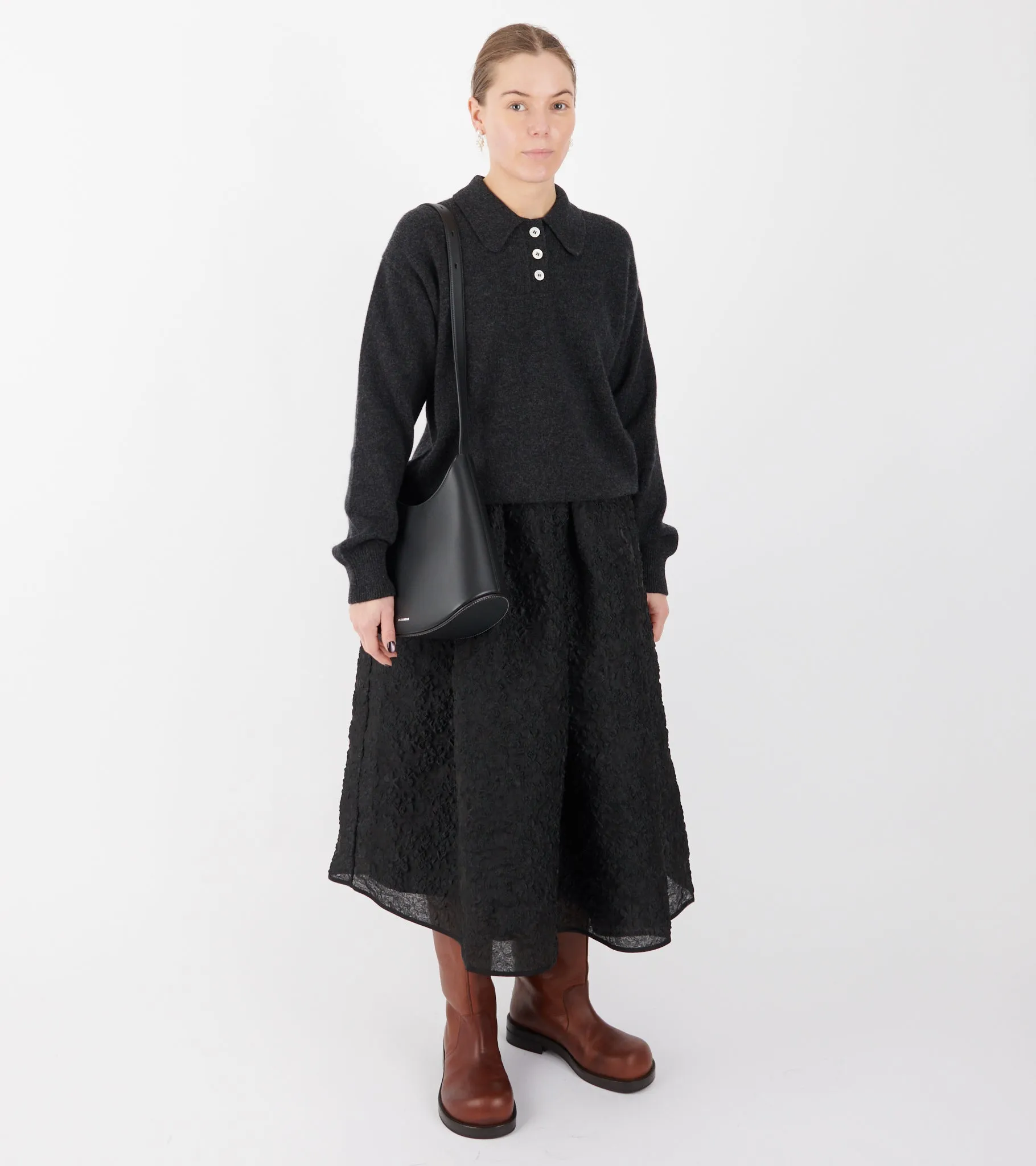 Edie Polo Shirt Charcoal Grey sold by Dr. Adams product image thumbnail 2