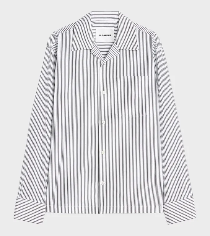 Pencil Stripe Lightweight Cotton Shirt Crosswords sold by Dr. Adams