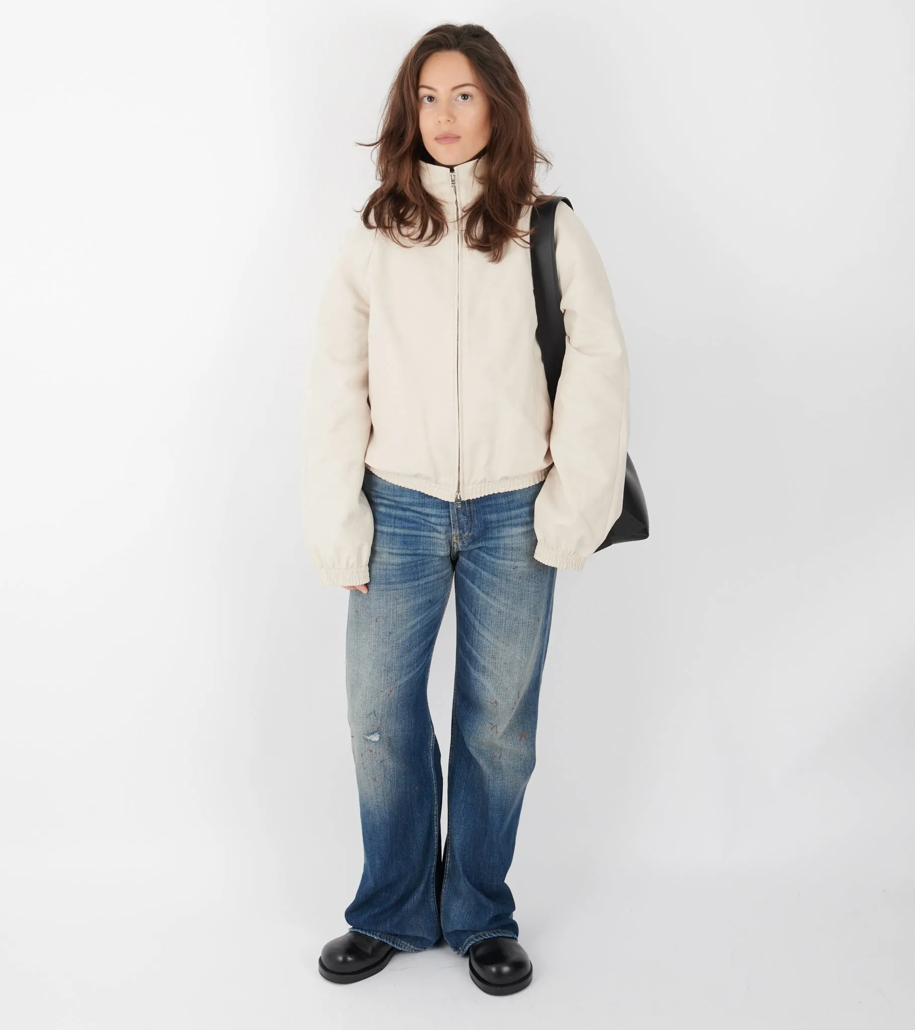 Zip Up Logo Jacket Light Taupe sold by Dr. Adams product image thumbnail 2