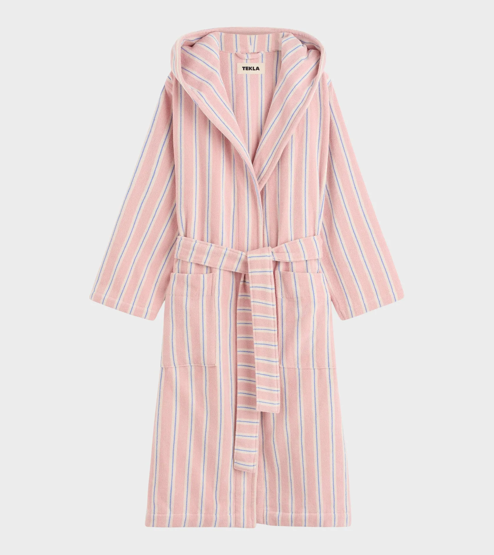 Hooded Bathrobe Candy Stripes sold by Dr. Adams