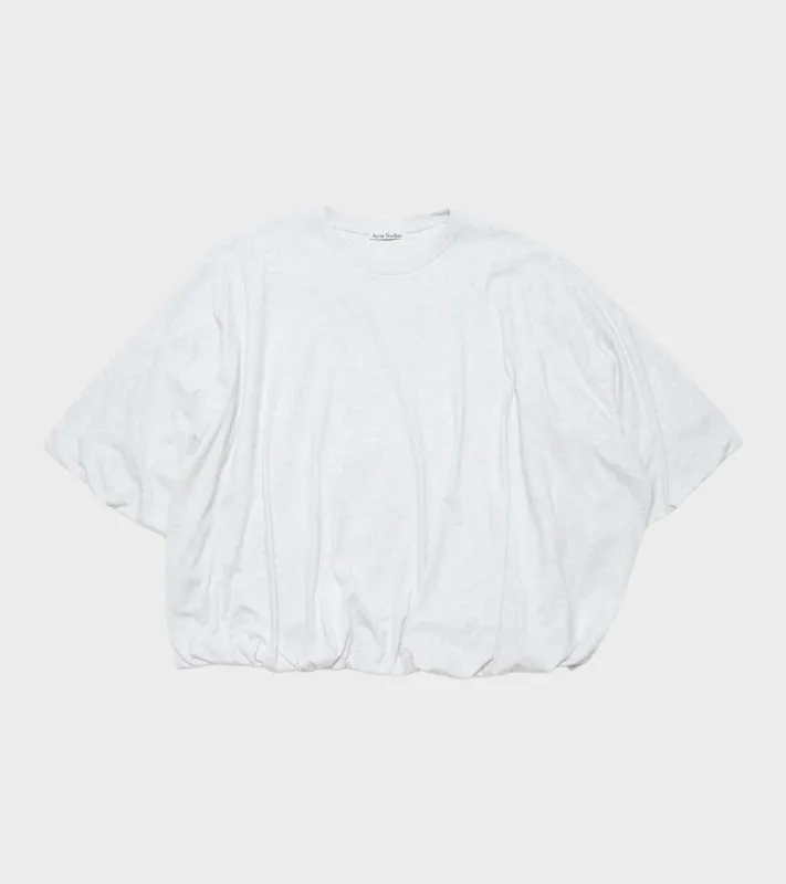 Gathered Logo T-shirt Grey Melange sold by Dr. Adams